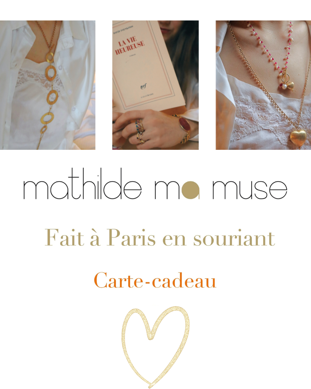 Gift Card Mathilde Ma Muse, Designer Jewelry