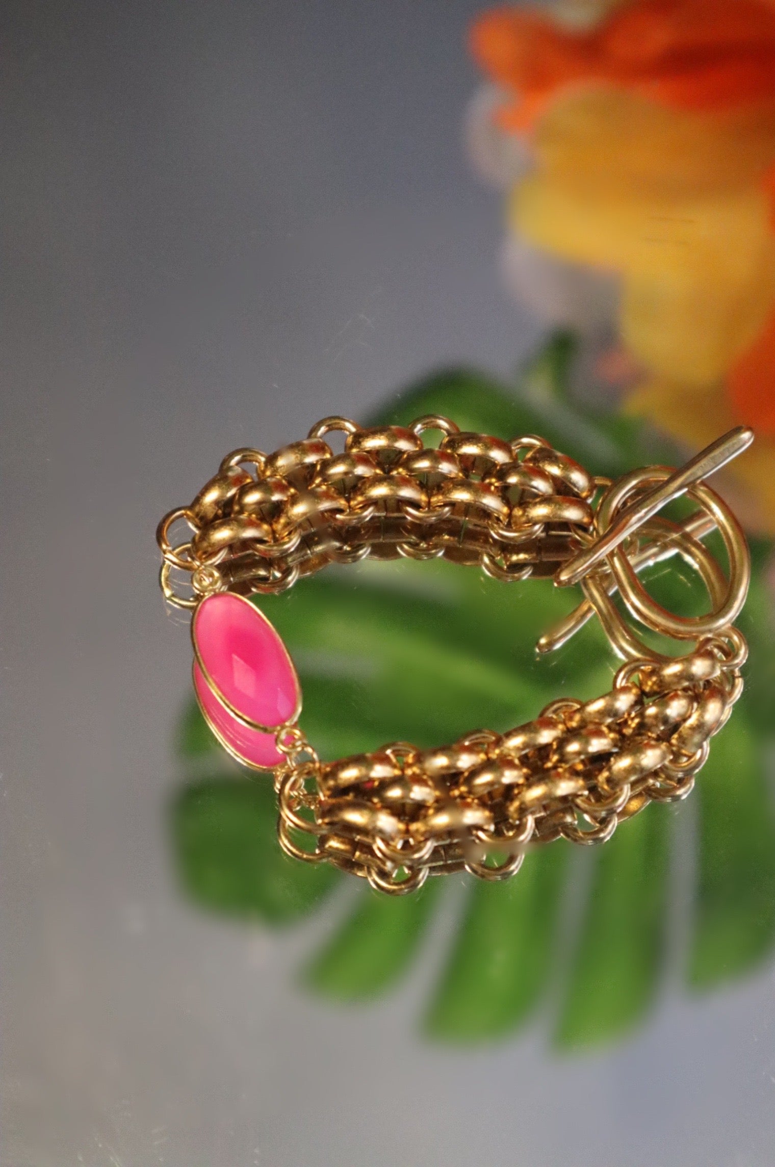 Félineance bracelet with fine stone