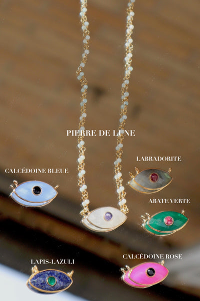 Benevolent Eye stone necklace