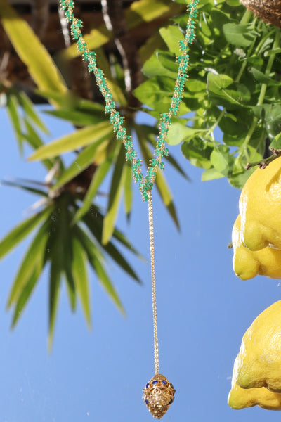 Green Agate Radiance Talisman Necklace