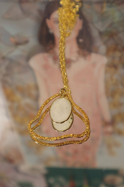 Women's jewellery : cloud moonstone necklace