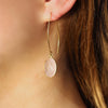 Earrings with wishbone clasp