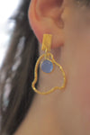 Small cloud earrings