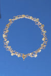 Double chain bubble necklace, Labradorites.
