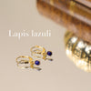 Mini lapis lazuli earrings