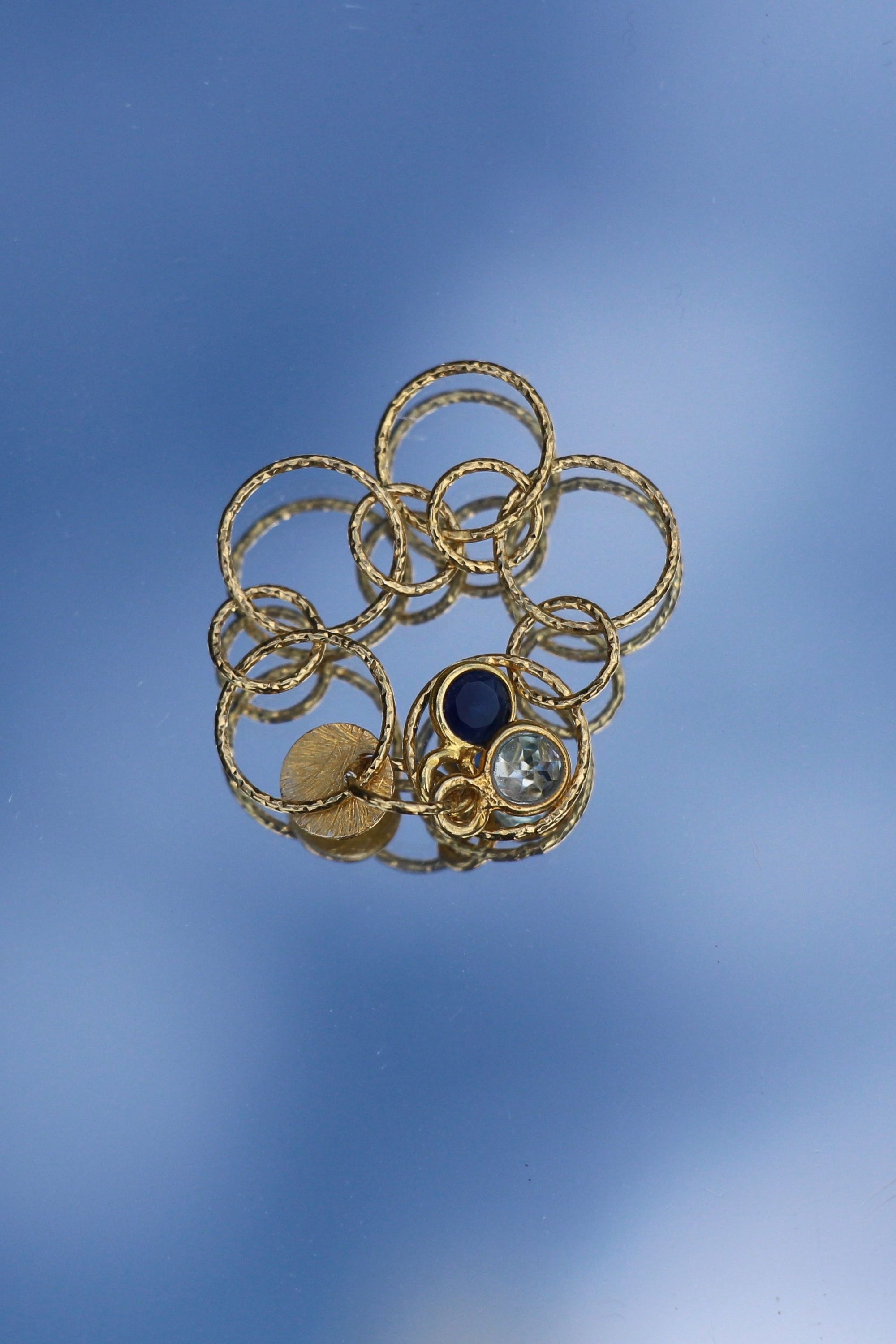 Women's jewellery : bubble chain ring 