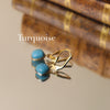 small turquoise stone earrings