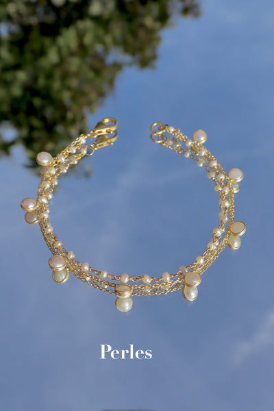 bracelet doucle pearl chains