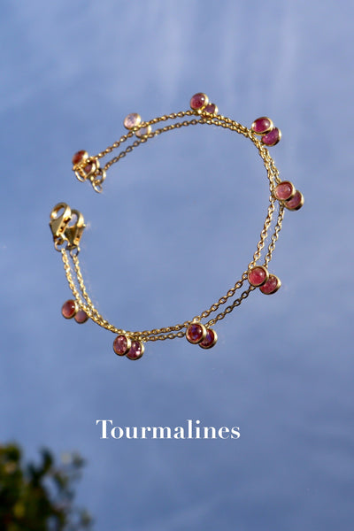 Multi-stone chain bracelet