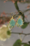 Large multicolor stones earrings